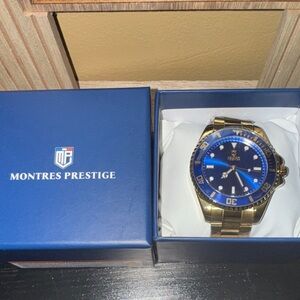 Blue and Gold Men's Watch